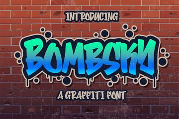 Bombsky Graffiti Writing Tattoo Font
