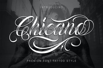 Chicano Graffiti Tattoo Lettering