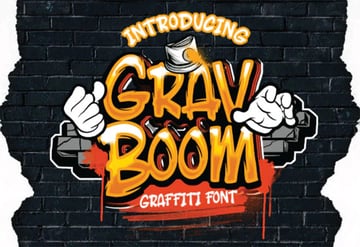 GravBoom Graffiti Tattoo Fonts Lettering