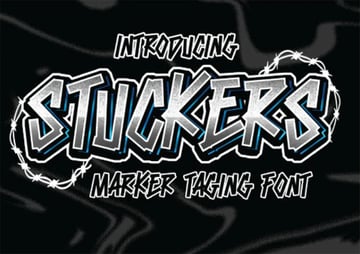 Stuckers Graffiti Tattoo Fonts Lettering