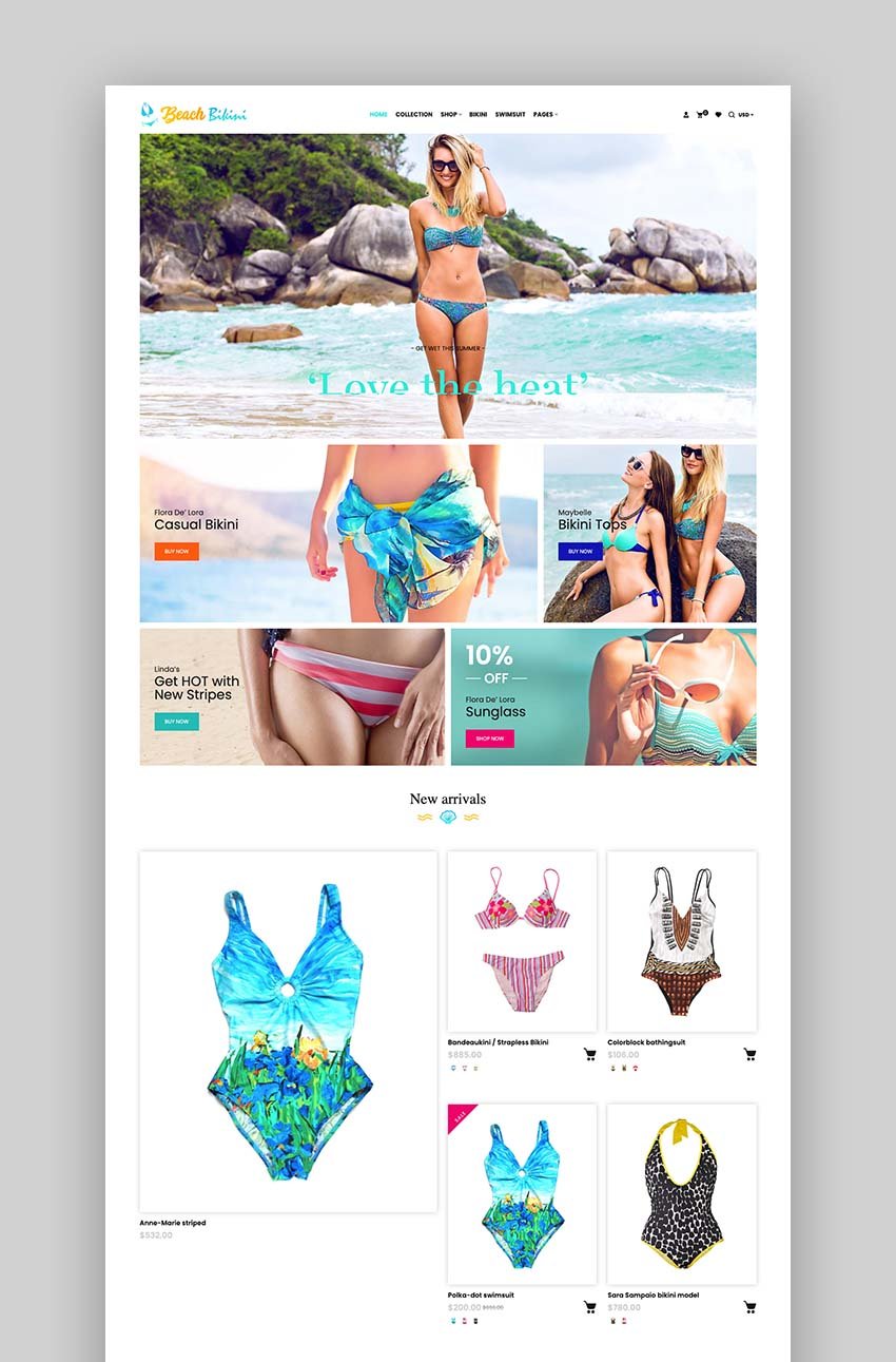 Bikini Shopify Fashion and Lingerie Store Theme
