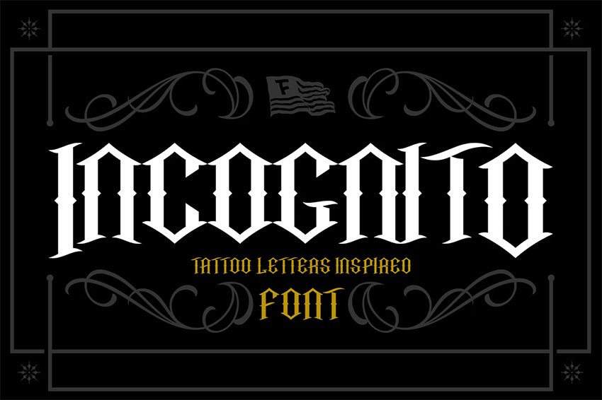 Incognito Graffiti Tattoo Lettering 