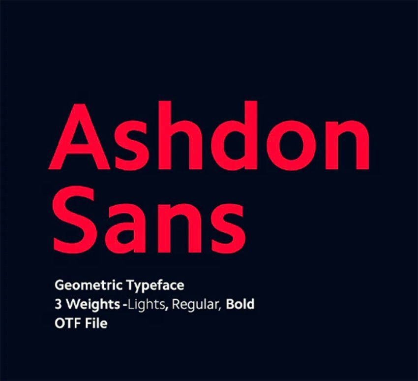 Ashdon Sans Serif Font