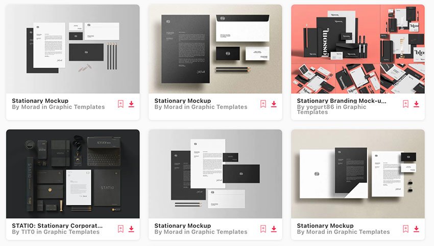 Unlimited Stationery Mockup Downloads at Envato Elements
