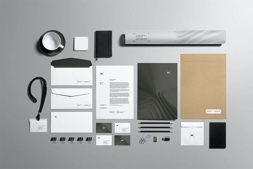 Office Stationery Mockup Template