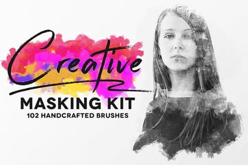 creative masking kit brushes