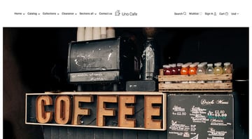 Uno Cafe – Coffee Shop Shopify Theme for Barista