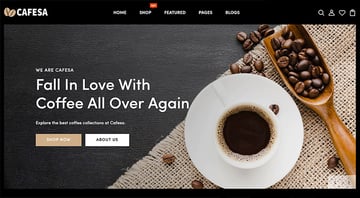 Cafesa - Coffee Shops & Cafés Responsive Shopify Theme 