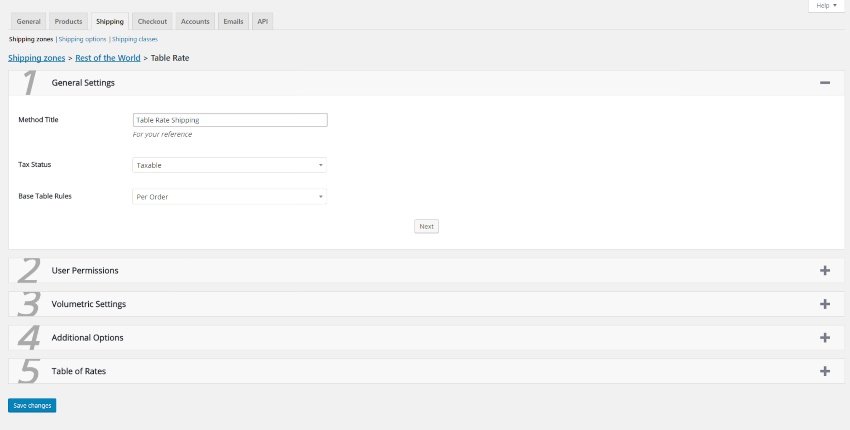 Table Rate Shipping for WooCommerce