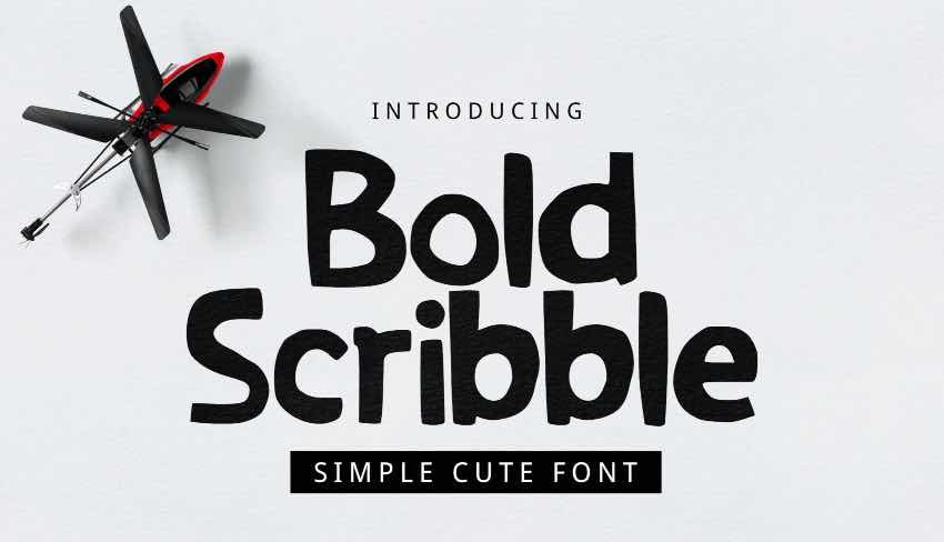 Bold Scribble Font