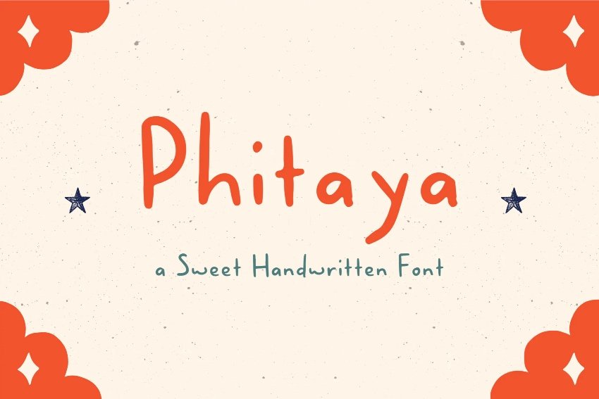 Phitaya - A Sweet Handwritten Font