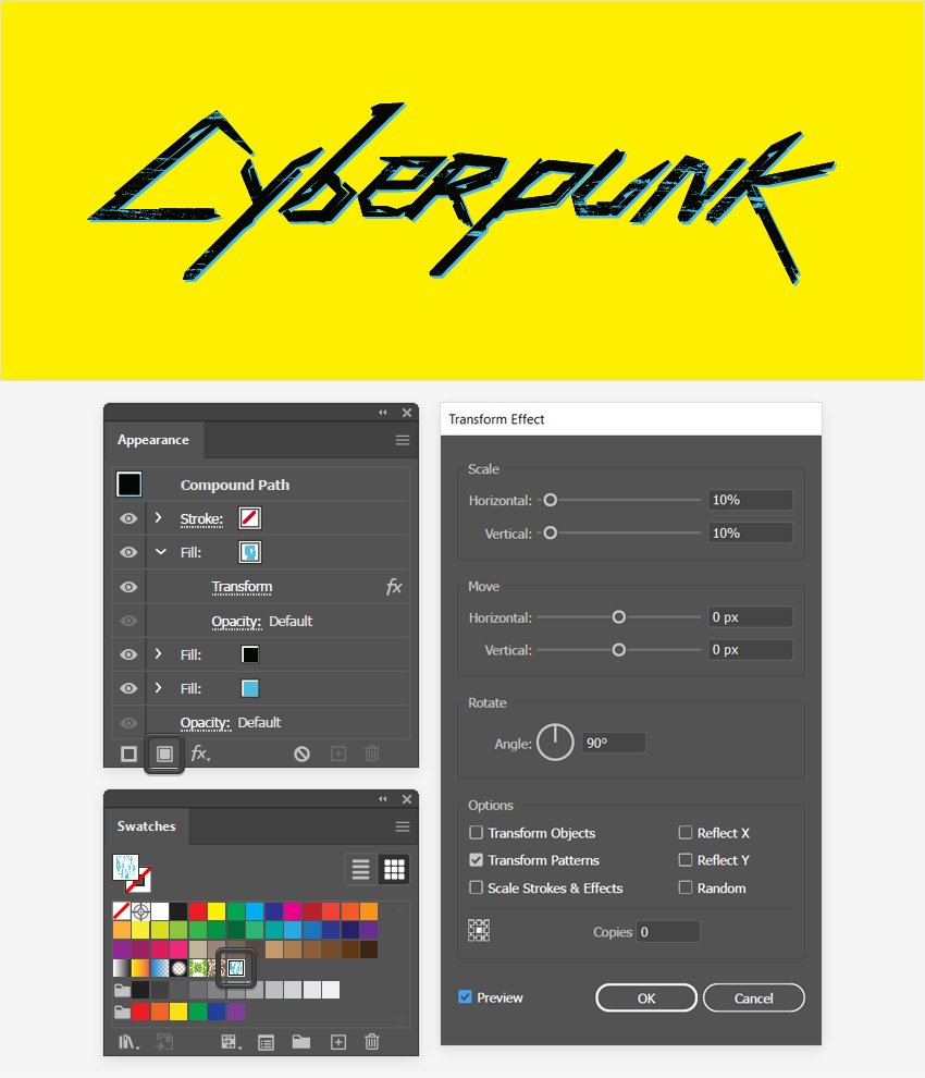 cyberpunk pattern fill