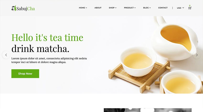 Matcha Shopify Theme – Sabujcha