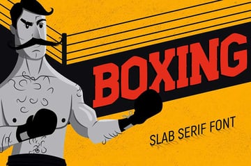 Cricut Sports Fonts: Boxing