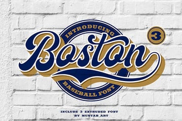 Cricut sports fonts: Boston