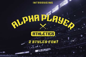 Cricut sports font: Alpha