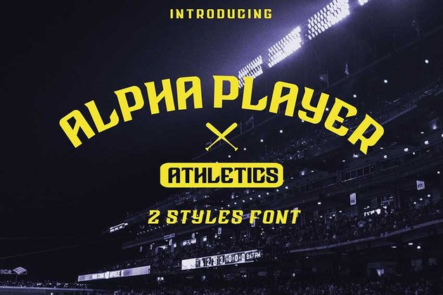 Cricut sports font: Alpha