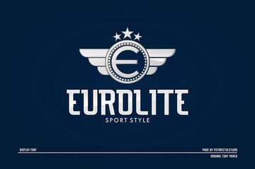 Cricut sports font: Eurolite
