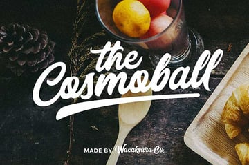 Cricut sports font: The Cosmoball