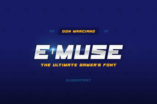 Cricut sports font: E-Muse
