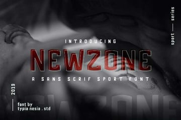 Cricut sports font: Newzone
