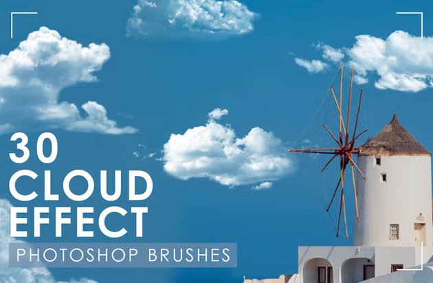 30 Realistic Cloud Photoshop Brushes