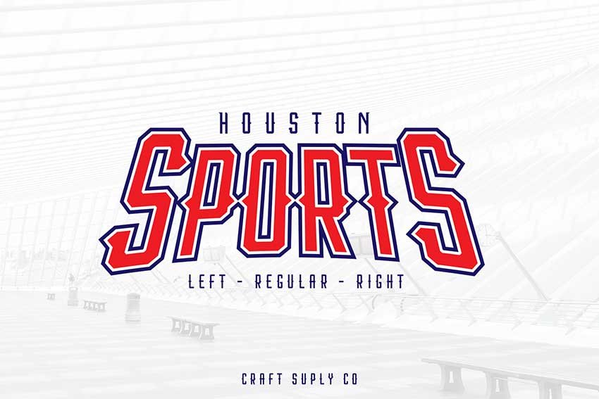Cricut sports font: Houston