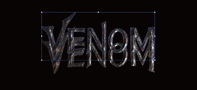 duplicate venom text shapes