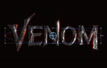 place behind the venom logo