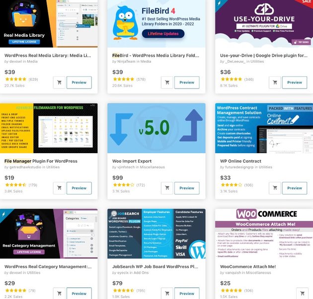 File Manager WordPress Plugins on CodeCanyon Sorted By Bestsellers