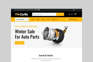 Carme Auto Parts Shopify theme