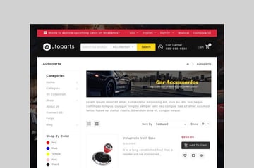 MegaShop theme for shopify automotive stores