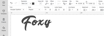 Select a non kerned font, the example I used was Bouquet Typeface