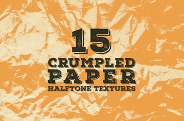Crumpled Paper Halftone Textures