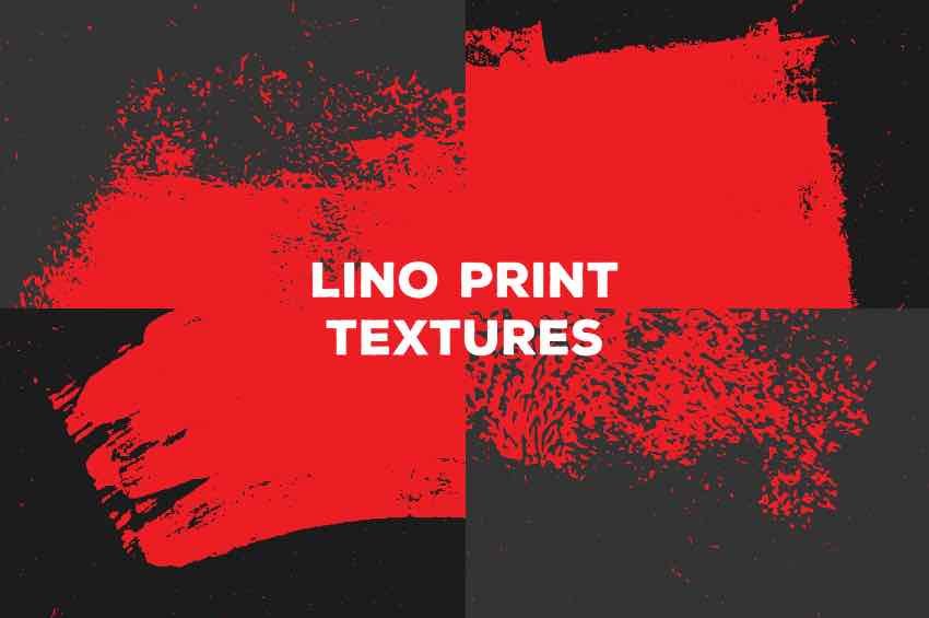 Lino Print Textures – Paint & Paper