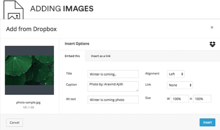 Adding Images 