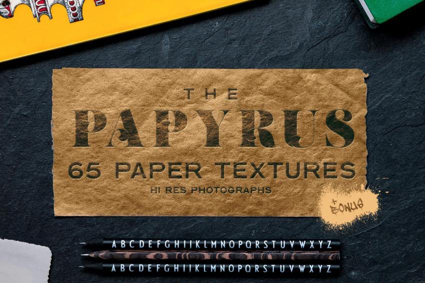 The Papyrus - 65 Paper Textures