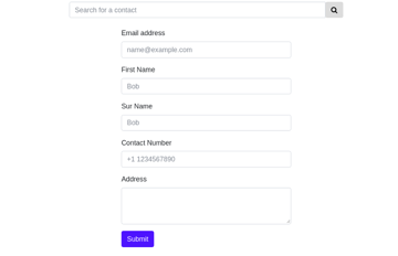 Getting Started With Redux  Final View of the Contact Form