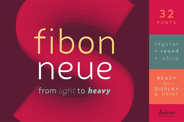 Fibon Neue similar fonts to LAto on Envato elements 
