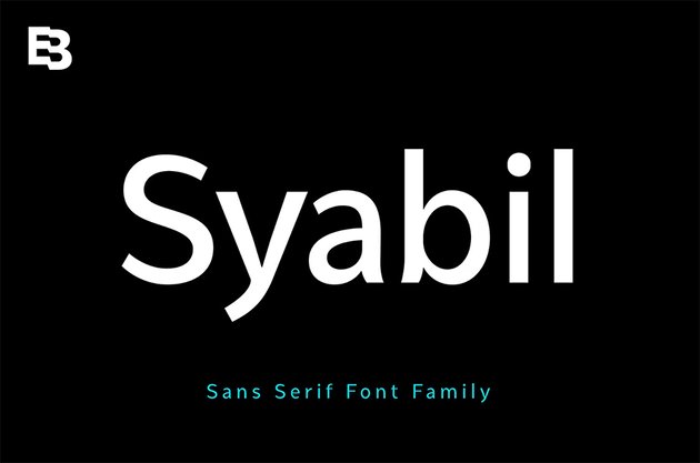 syabil font sans serif similar to Lato on Envato Elements
