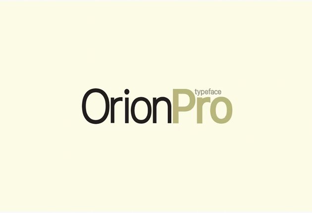 Orion Pro sans serif font style similar to Lato on envato elements