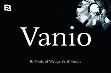 vanio wedge serif font pair to Lato on envato elements