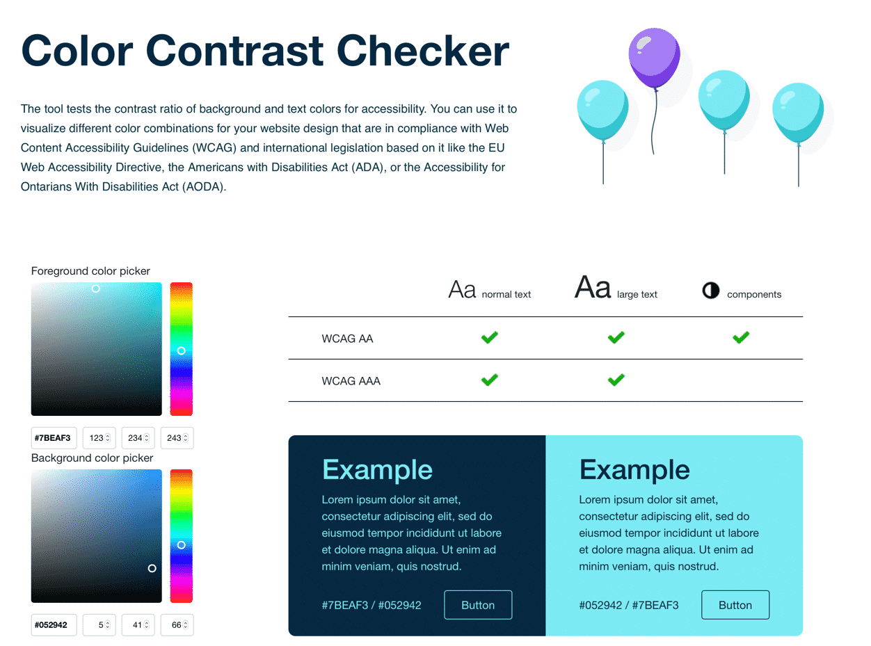 Color contrast Checker. Color contrast Analyzer. Color Checker pdf. To calculate and Colour.