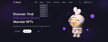 Axies - NFT Marketplace Figma Template