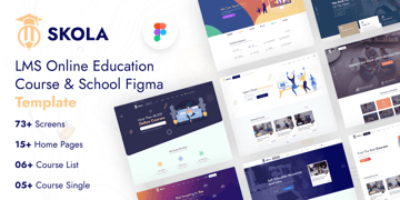 Skola - LMS Online Education Course & School Figma Template