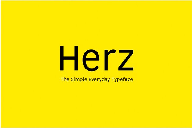 herz webfont similar to Cern on envato elements
