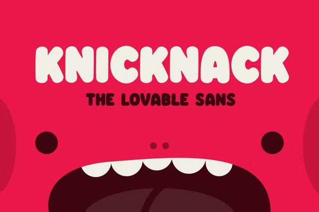 Knicknack font