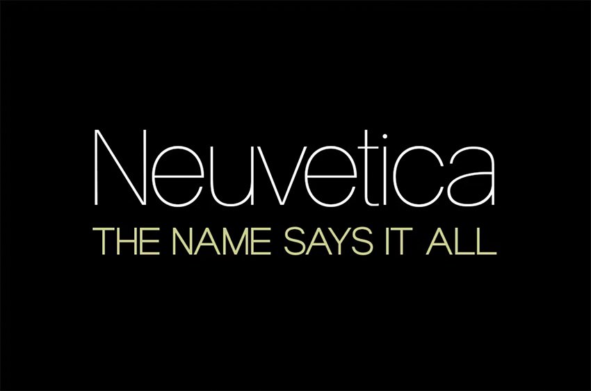 Neuvetica font similar to Cern font family on envato elements