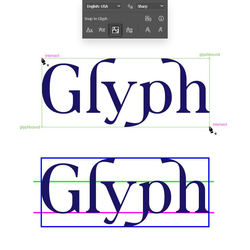 snap glyph bounds