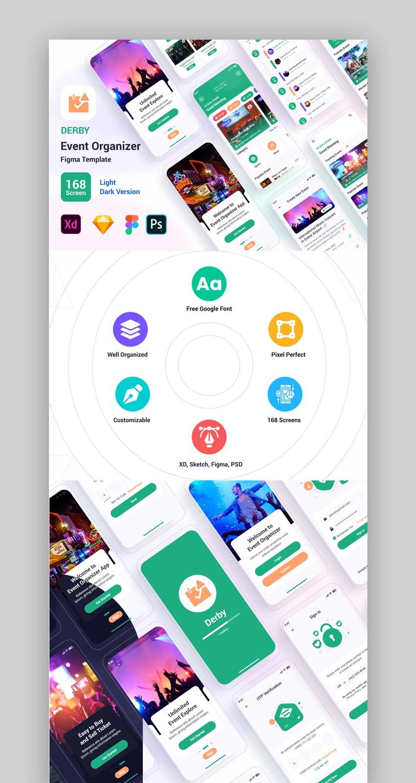 Derby – Event Organizer Figma Template